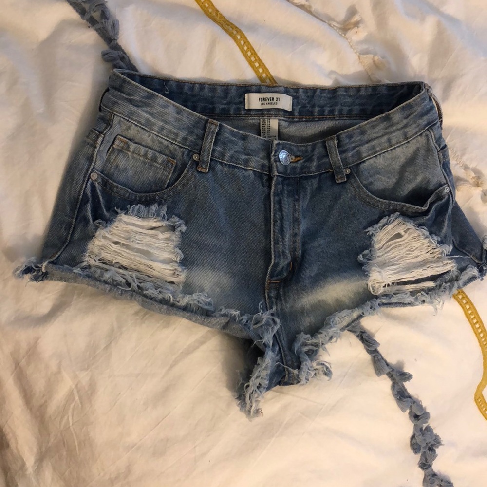 Denim shorts
